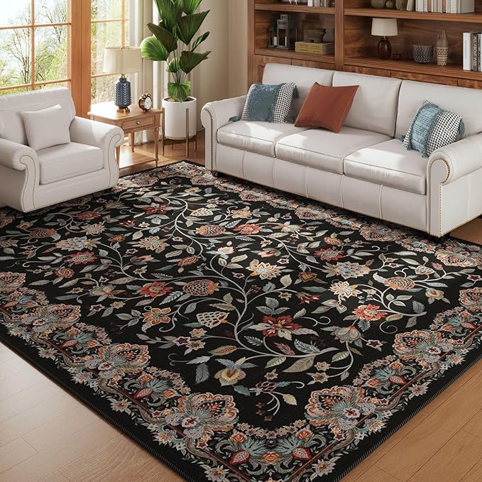 Rugcomf Vintage Paisley Rugs for Living Room 8'x10' - Image 2
