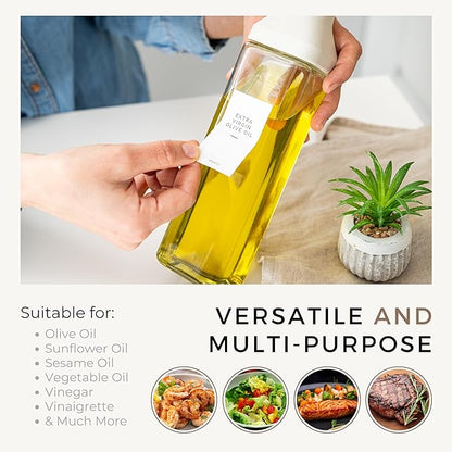 Oil Dispenser Bottle – Set of 2 17oz/500ml Oil and Vinegar Dispenser - Image 6