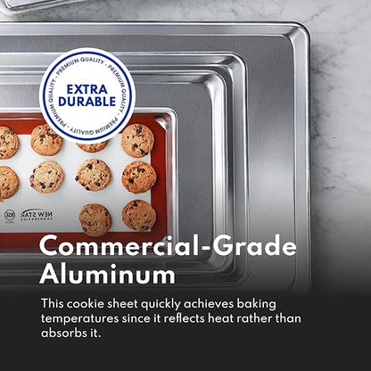 New Star Foodservice Commercial-Grade 18-Gauge Aluminum Sheet Pan/Bun Pan XL - Image 5