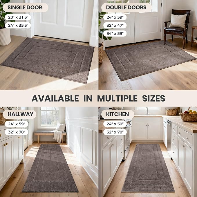 PURRUGS Dirt Trapping Door Mat 24" x 59", Non-Slip/Skid Machine Washable - Image 9