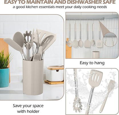 HaWare 29 PCS Silicone Cooking Utensils Set, Heat Resistant Kitchen Utensils Set - Image 7