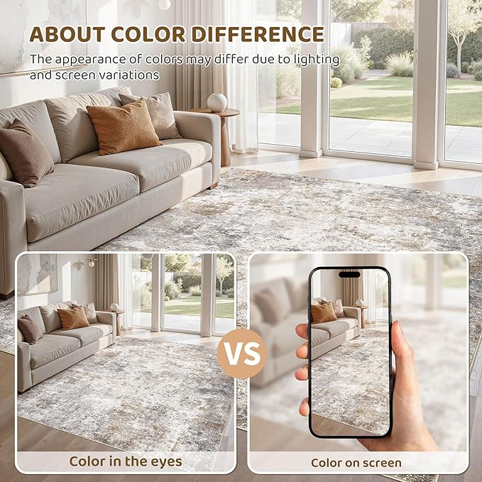 UERMEI 5x7 Area Rug Living Room Rugs - Image 6