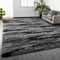 Deerhoo Large Shag Area Rugs 5 x 8, Tie-Dyed Plush Fuzzy Rugs by Deerhoo