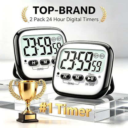 AyayaBoss 2-Pack Magnetic Kitchen Timers - Image 2