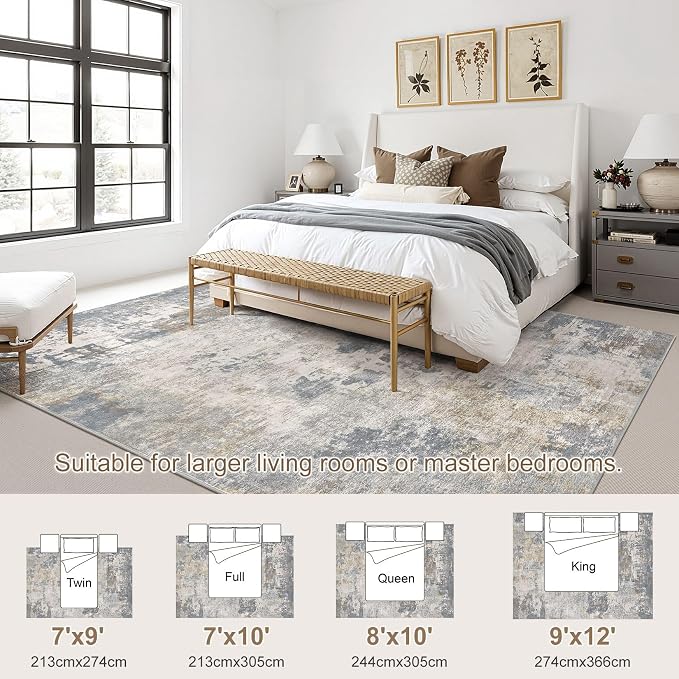 UERMEI 7x9 Area Rug Living Room Rugs - Image 4