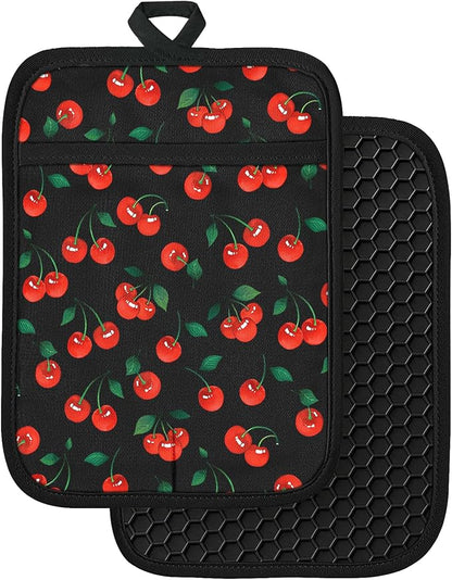 Slohif Silcone Cherry Pot Holders by Slohif