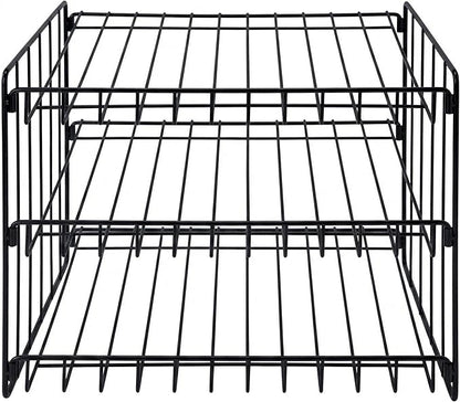 Kitchen Details 3 Tier Can Storage Organizer Rack in Black - Image 2
