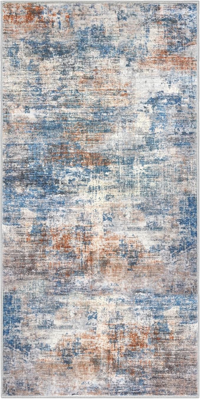 IOHOUZE Abstract Runner Rug 2x4 Ft Entryway Rugs Washable Door Mat Indoor - Image 9