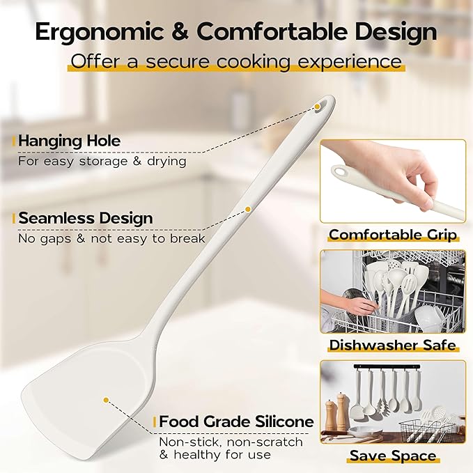 Onader Kitchen Cooking Utensils Set of 10, Silicone Utensils Set - Image 5