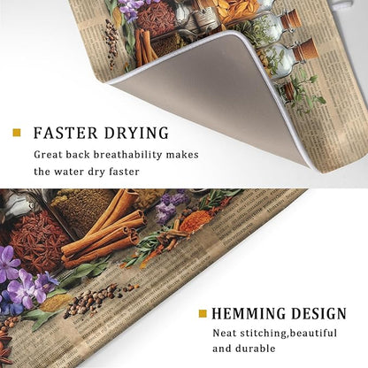 Herbs Kitchen Dish Drying Mat - Image 3