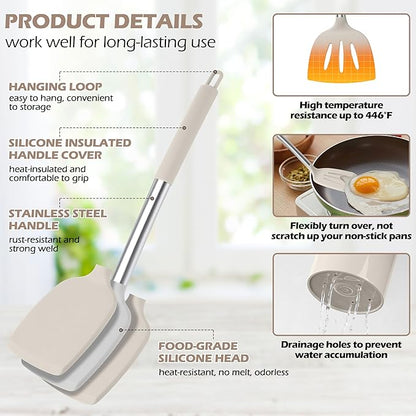 HaWare 29 PCS Silicone Cooking Utensils Set, Heat Resistant Kitchen Utensils Set - Image 3