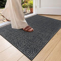 Color&Geometry Ultra Thin Indoor Door Mat 17"x30", Non Slip Rubber Backed Dirt by COLORG