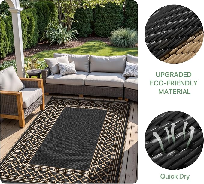 GENIMO Outdoor Rug 5'x8' Waterproof - Image 7