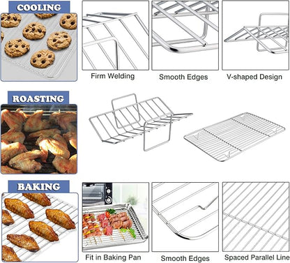 P&P CHEF 16" Roaster Roasting Pan - Image 5