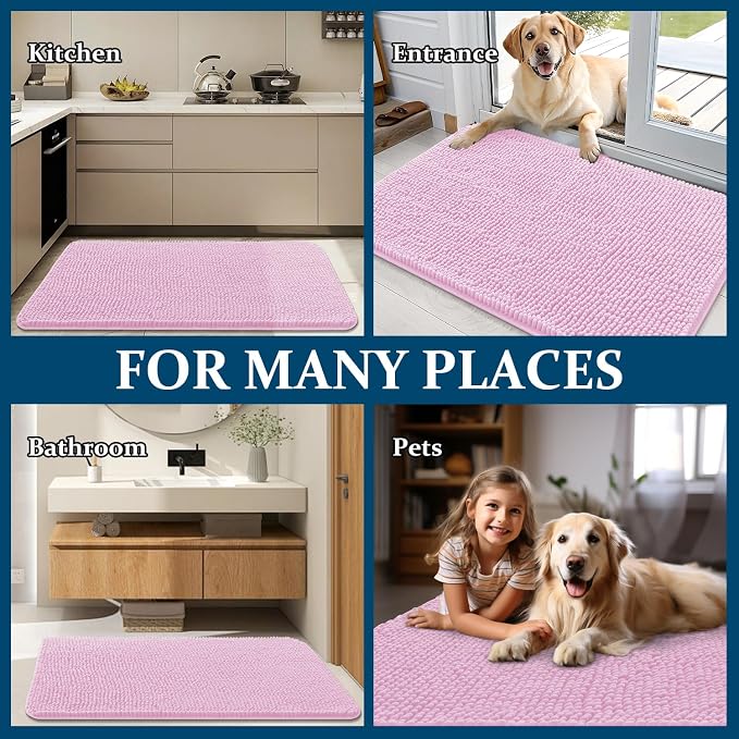 OLANLY Dog Door Mat for Muddy Paws 47x24, Absorbs Moisture and Dirt, Absorbent - Image 8