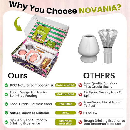 NOVANIA Pink Matcha Whisk Set - Image 5