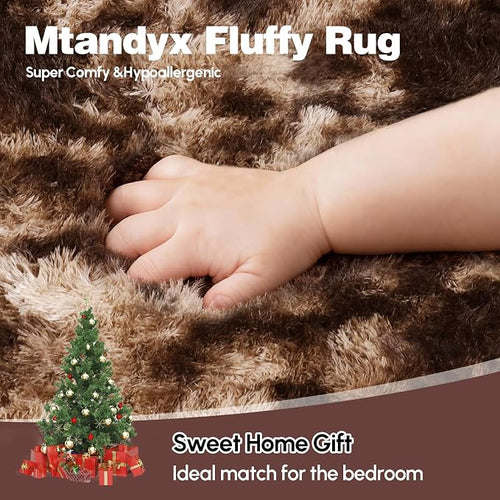 6x9 Rugs for Living Room, Rugs for Bedroom, Plush Fluffy Carpet, Non-Slip - Image 2