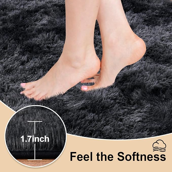 Mugorn 6x9 Rugs for Living Room, Large Fluffy Area Rugs for Bedroom, Soft - Image 4