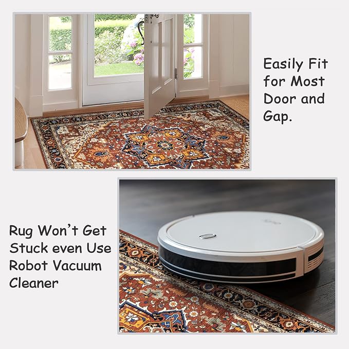 Moynesa Ultra-Thin Washable Runner Rug - Image 5