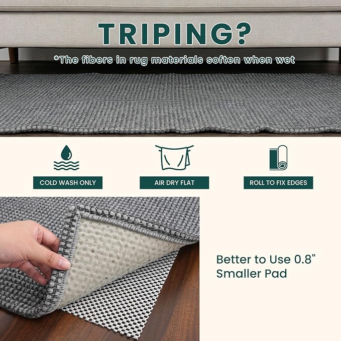 KOZYFLY Runners for Hallways 3x8 ft Washable Kitchen Runner Non Slip Rubber - Image 7