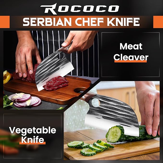 ROCOCO Japanese Serbian Chef Knife - Image 2
