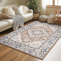 Lessymo 3 x 5 Area Rugs for Living Room- Machine Washable Area Rugs Boho Faux by Lessymo