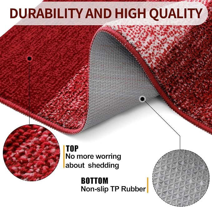 Kitinjoy Indoor Outdoor Door Mat, 47x24 Non-Slip Absorbent Dirt Trapper - Image 3