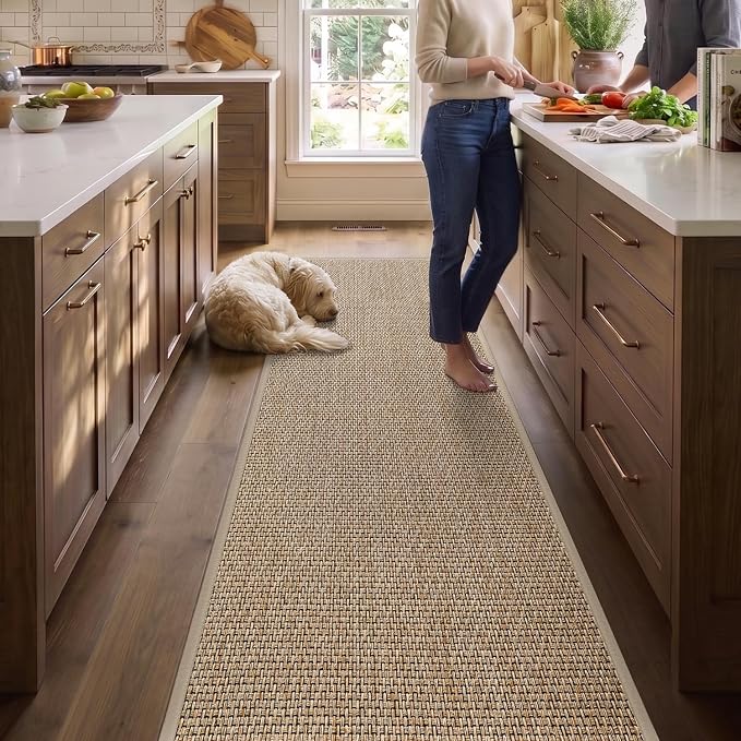 DEX Hallway Runner Rug 2'4''x12, Non Slip Rubber Backing Inside Entryway Carpet - Image 8