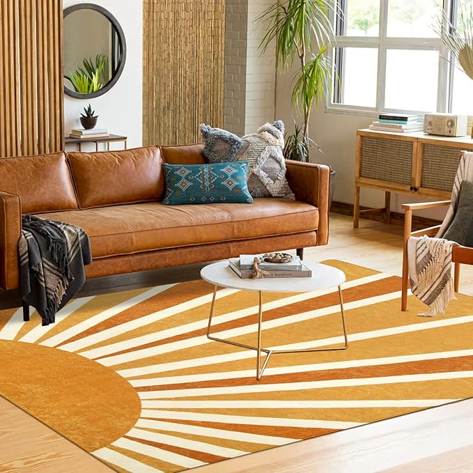 Lahome Boho Area Rug: 4'x6' Machine Washable & Non-Slip - Image 4
