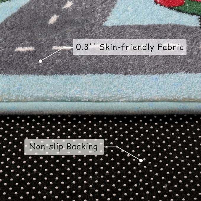 LIVEBOX Large Playroom Rug 5'x7' Kids Play Mat - Image 5