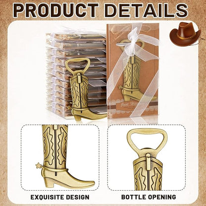 Hortsun 36 Sets Cowboy Boot Bottle Openers Baby Shower Bottle Opener Favors - Image 3