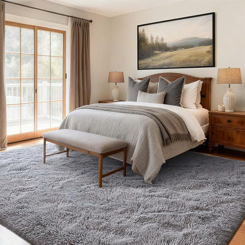 9x12 Ft Extra Large Shag Rugs for Living Room, Ultra Soft Fluffy Furry Area - Image 2