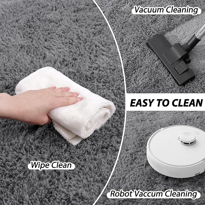 8x10 Area Rugs for Living Room, Ultra Soft Fluffy Large Shaggy Rug Carpet for - Image 4