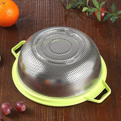 HiramWare Stainless Steel Colander - Image 4