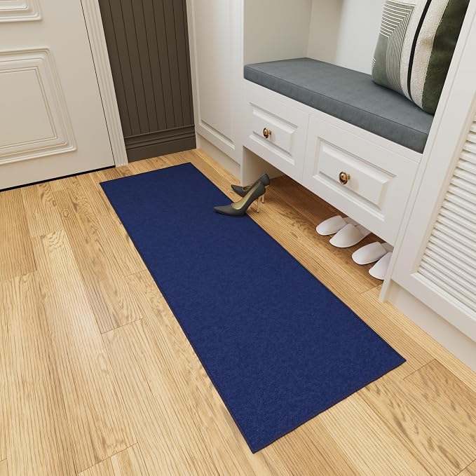 Ottomanson Hallway Runner Rug 20" x 59" Non Slip Solid Area Rugs Easy to Clean - Image 10