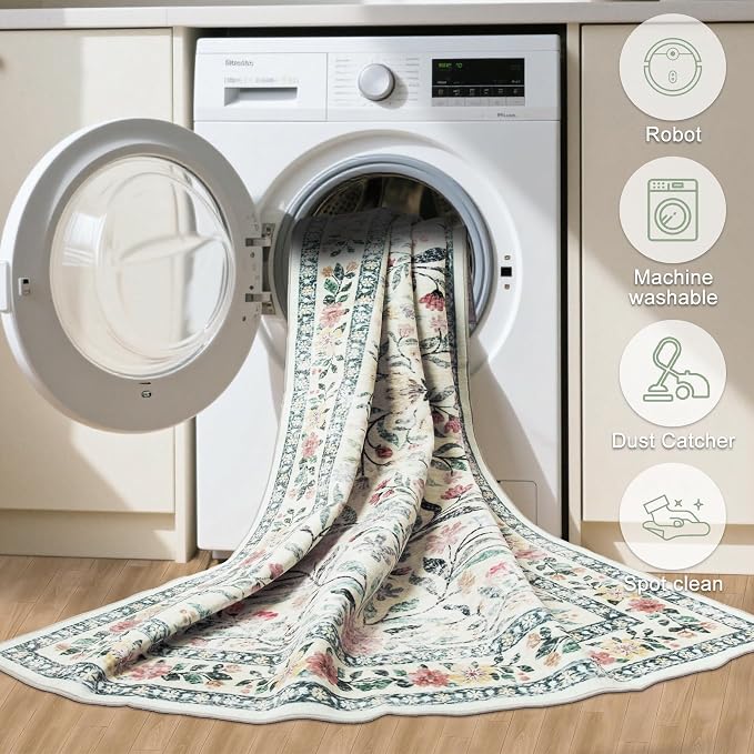 Runner Rug for Entryway: 2x5 Kitchen Rugs Non Slip Washable Ultra-Thin Soft - Image 8