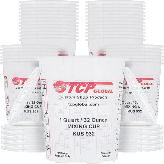 Custom Shop Paint Mixing Cups, 32-Ounce by CustomShop