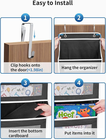 JARLINK Over the Door Organizer Storage, 5 Shelf Hanging Organizer - Image 7
