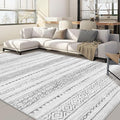 Nakagishi 7x10 Area Rug Living Room: Washable Boho Large Neutral Modern Soft by NakagishiAreaRug