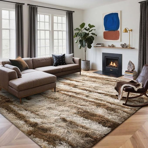 9x12 Ft Extra Large Shag Rugs for Living Room, Ultra Soft Fluffy Furry Area by Cuzwlovita