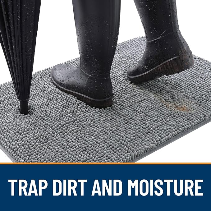OLANLY Dog Door Mat for Muddy Paws 47x32, Absorbs Moisture and Dirt, Absorbent - Image 2