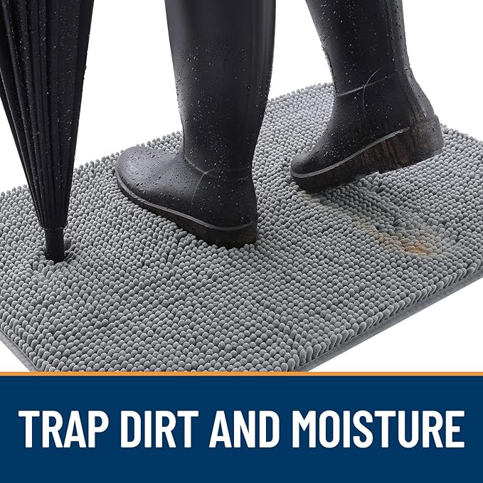 OLANLY Dog Door Mat for Muddy Paws 54x32, Absorbs Moisture and Dirt, Absorbent - Image 2