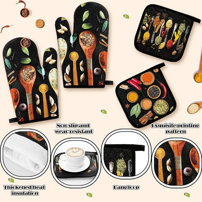 Fourluoo 10 Pcs Farmhouse Kitchen Decor and Accessories Set 4 Kitchen Towels 2 - Image 5