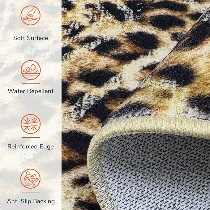 BESTSWEETIE Area Rug 5x7 Rug Machine Washable Non-Slip Low Pile Print Pattern - Image 4