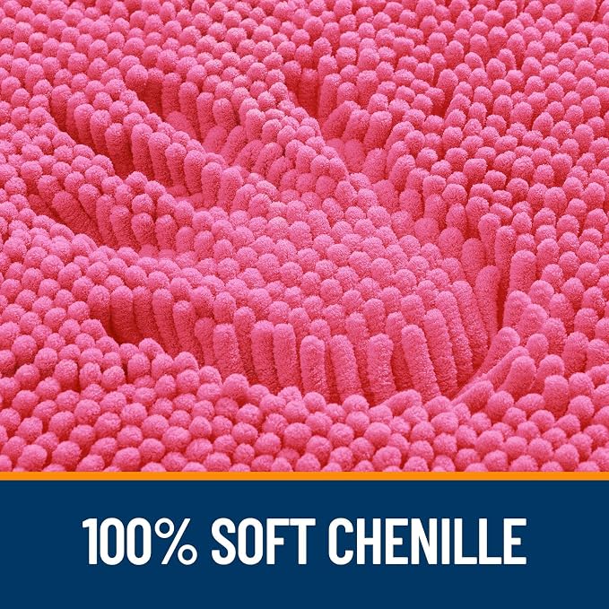 OLANLY Large Bathroom Rugs 40x32, Extra Soft Absorbent Chenille Bath Rugs - Image 3