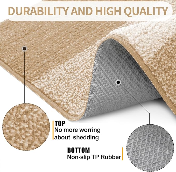 Kitinjoy Indoor Outdoor Door Mat, 32x20 Non-Slip Absorbent Dirt Trapper - Image 3