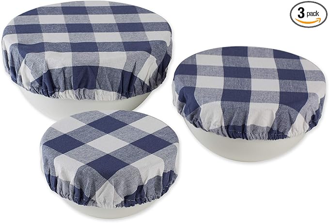 DII Reusable Cloth Bowl Cover Collection Machine Washable, Cotton by DII