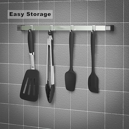 Silicone Spatulas Set Turners Tongs Cooking Utensils Set High Heat Resistant - Image 4