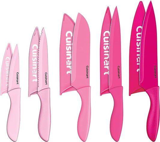 Cuisinart 10pc Ceramic Coated Color Knife Set by Cuisinart