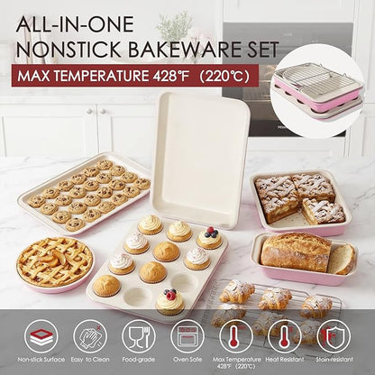 Kikcoin Pots and Pans Set Non Stick 31 Piece Kitchen Nonstick Cooking Cookware - Image 6